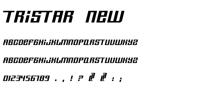 Tristar New font
